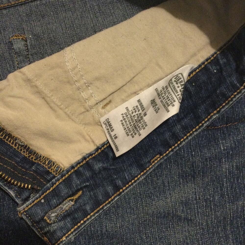 Women's Levi Strauss Signature Trouser Short Jeans Size 16 - Picture 3 of 13